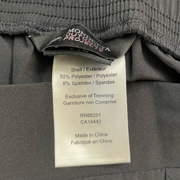 MONDETTA OUTDOOR PROJECT, NWOT, WOMENS BLACK SKORTS. SIZE L - Picture 6 of 6